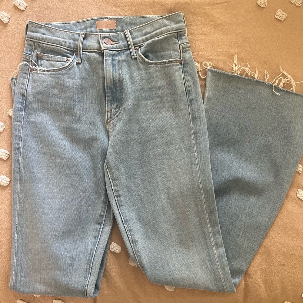MOTHER Light Blue Straight Leg Jeans